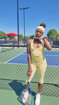 yellow capri set